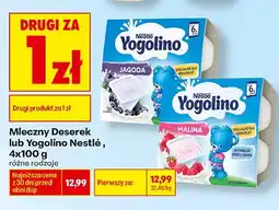Biedronka Deserek mleczny Nestlé Yogolino Malina 4-pak oferta