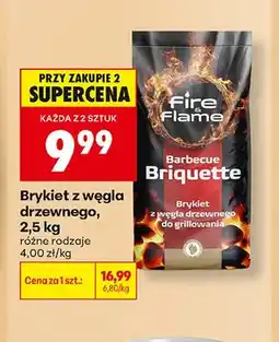 Biedronka Brykiet z węgla drzewnego Fire Flame oferta