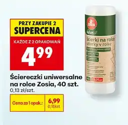Biedronka Ściereczki uniwersalne na rolce Zosia 40-pak oferta