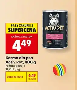 Biedronka Karma dla psa Activ Pet oferta