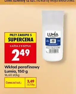 Biedronka Wkład parafinowy Lumia oferta