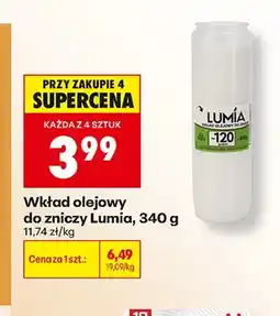 Biedronka Wkład olejowy do zniczy Lumia oferta