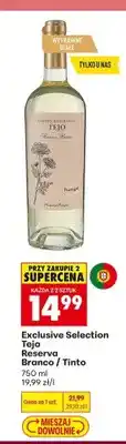 Biedronka Wino wytrawne białe Exclusive Selection Tejo Reserva Branco oferta
