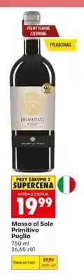 Biedronka Wino Masso al Sole Primitivo Puglia oferta