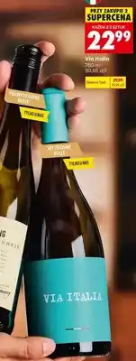 Biedronka Wino białe wytrawne Via Italia oferta