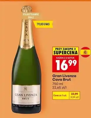 Biedronka Wino musujące Gran Livenza Cava Brut oferta