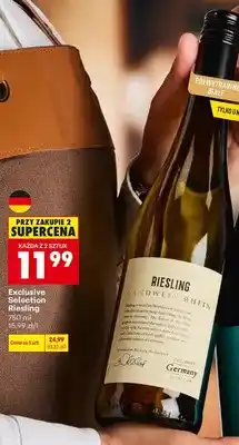 Biedronka Wino białe półwytrawne Exclusive Selection Riesling oferta