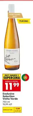 Biedronka Wino półwytrawne białe Exclusive Selection Vinho Verde oferta