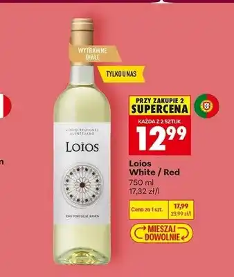 Biedronka Wino wytrawne białe Loios White oferta