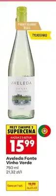Biedronka Wino półwytrawne białe Aveleda Fonte Vinho Verde oferta
