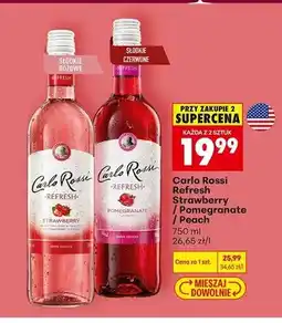 Biedronka Wino Carlo Rossi Refresh Strawberry oferta