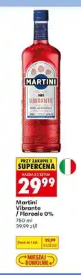 Biedronka Aperitif bezalkoholowy Martini Vibrante 0% oferta