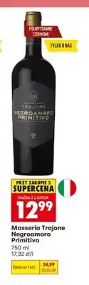 Biedronka Wino Masseria Trajone Negroamaro Primitivo oferta