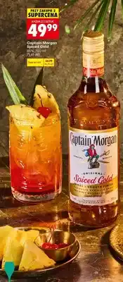Biedronka Rum Captain Morgan Spiced Gold oferta