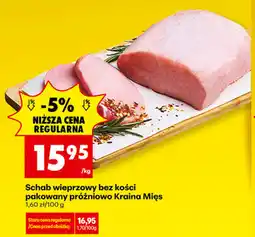 Biedronka Schab wieprzowy bez kości pakowany próżniowo Kraina Mięs oferta