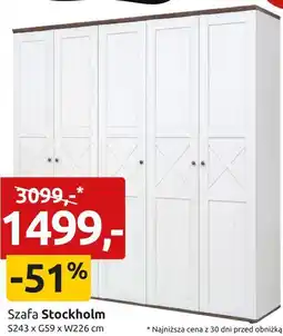Black Red White Szafa Stockholm S243 x G59 x W226 cm oferta
