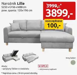 Black Red White Narożnik Lille oferta