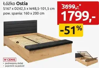 Black Red White Łóżko Ostia oferta