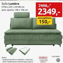 Black Red White Sofa Lumbro oferta