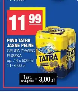 Spar Piwo Tatra Jasne Pełne 4-pak oferta