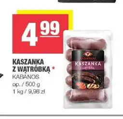 Spar Kaszanka z wątróbką Kabanos oferta