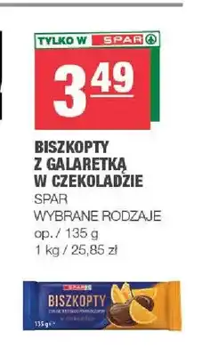 Spar Biszkopty z galaretką w czekoladzie Spar oferta
