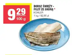 Spar Dorsz świeży filet ze skórą Kohler oferta