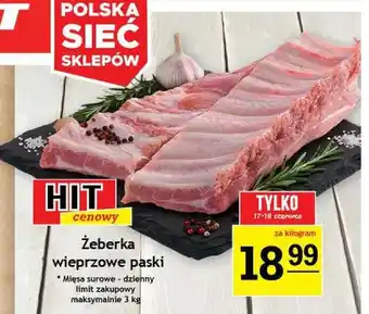 Żeberka wieprzowe paski