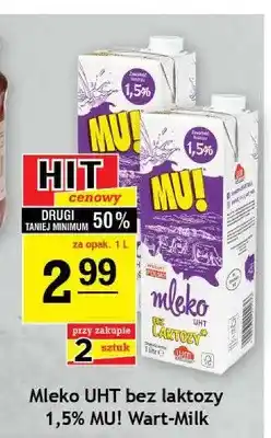 Gram Market Mleko UHT bez laktozy 1,5% MU! oferta