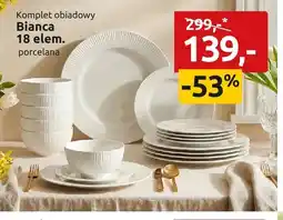 Black Red White Komplet obiadowy Bianca 18 elementów oferta