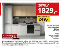 Black Red White Zestaw kuchenny Milino Medium 285 cm bez blatu oferta