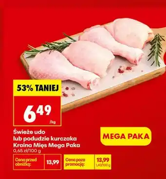 Biedronka Świeże udo kurczaka Kraina Mięs Mega Paka oferta
