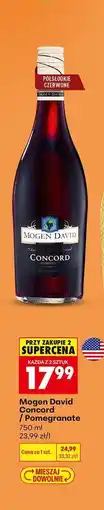 Biedronka MOGEN DAVID CONCORD / POMEGRANATE oferta