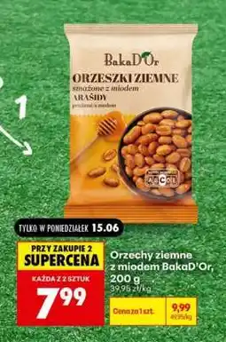 Biedronka Orzechy ziemne z miodem BakaD'Or, 200 g oferta