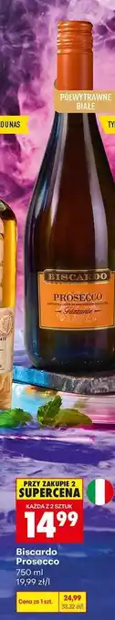 Biedronka Biscardo Prosecco oferta