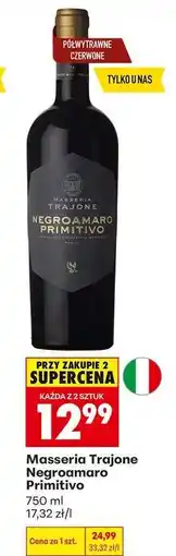Biedronka Masseria Trajone Negroamaro Primitivo oferta