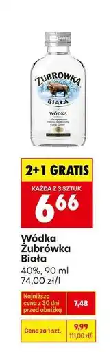 Biedronka Wódka Żubrówka Biała oferta