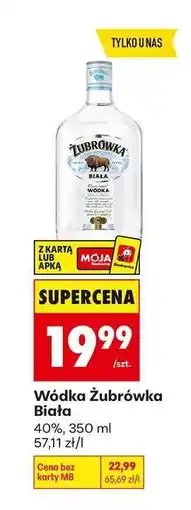 Biedronka Wódka Żubrówka Biała oferta