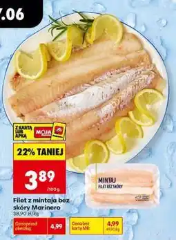 Biedronka Filet z mintaja bez skóry Marinero oferta