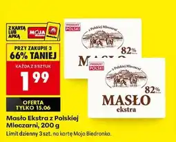 Biedronka Masło Ekstra z polskiej mleczarni, 200 g oferta
