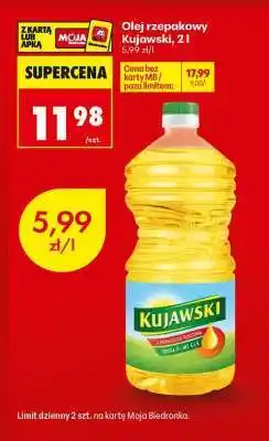 Biedronka Olej rzepakowy Kujawski, 2 l oferta