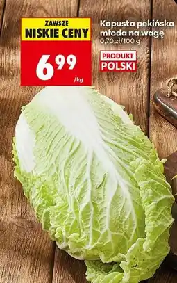 Biedronka Kapusta pekińska młoda na wagę oferta