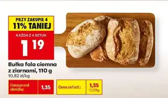 Biedronka Bułka fala ciemna z ziarnami, 110 g oferta