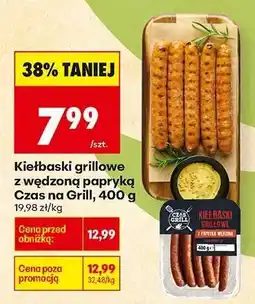 Biedronka Kiełbaski grillowe z wędzoną papryką Czas na Grill, 400 g oferta