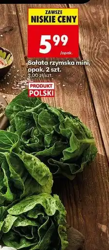 Biedronka sałata rzymska mini , opak . 2 szt oferta