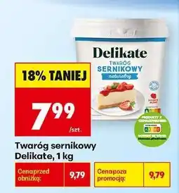 Biedronka Twaróg sernikowy Delikate, 1 kg oferta