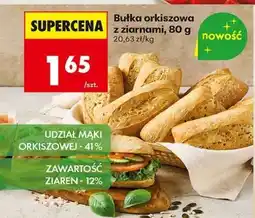 Biedronka Bułka orkiszowa z ziarnami, 80 g oferta