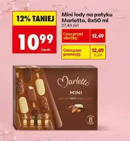Biedronka Mini lody na patyku Marletto , 8x50 ml oferta