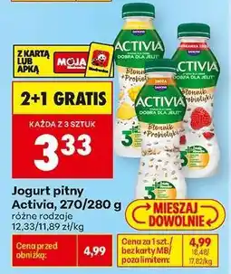Biedronka Activia, 270/280 g oferta