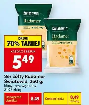 Biedronka Şer żółty Radamer : Światowid , 250 g oferta